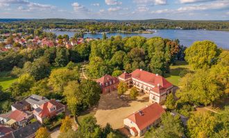 Luftaufnahme Schloss Caputh, Foto: Martin Karnbach, Lizenz: Gemeinde Schwielowsee